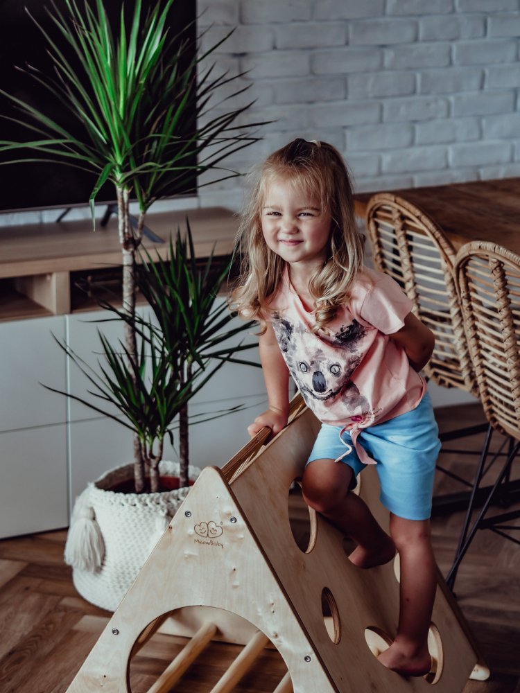 Triunghi Pikler MeowBaby Montessori - imagine 5