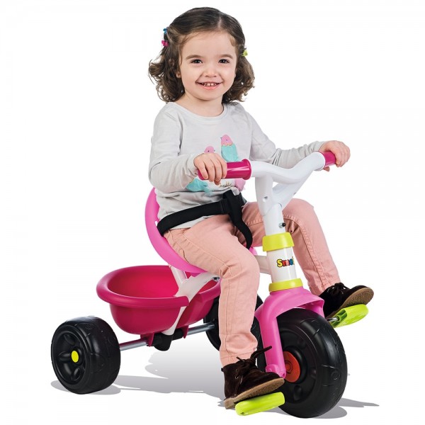 Tricicleta Smoby Be Fun Pink, Maner Parinti - imagine 4