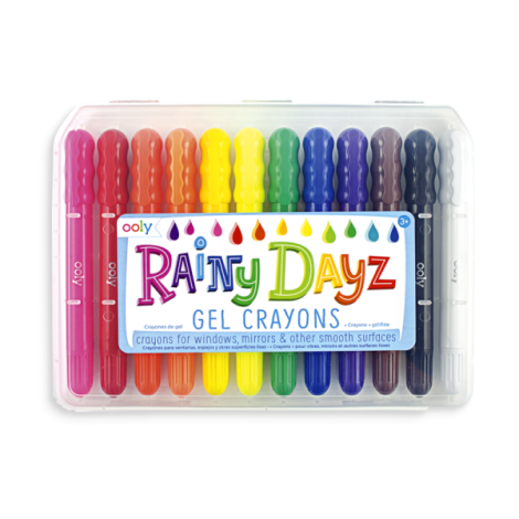 Creioane gel Ooly Rainy Dayz 12 culori lavabile