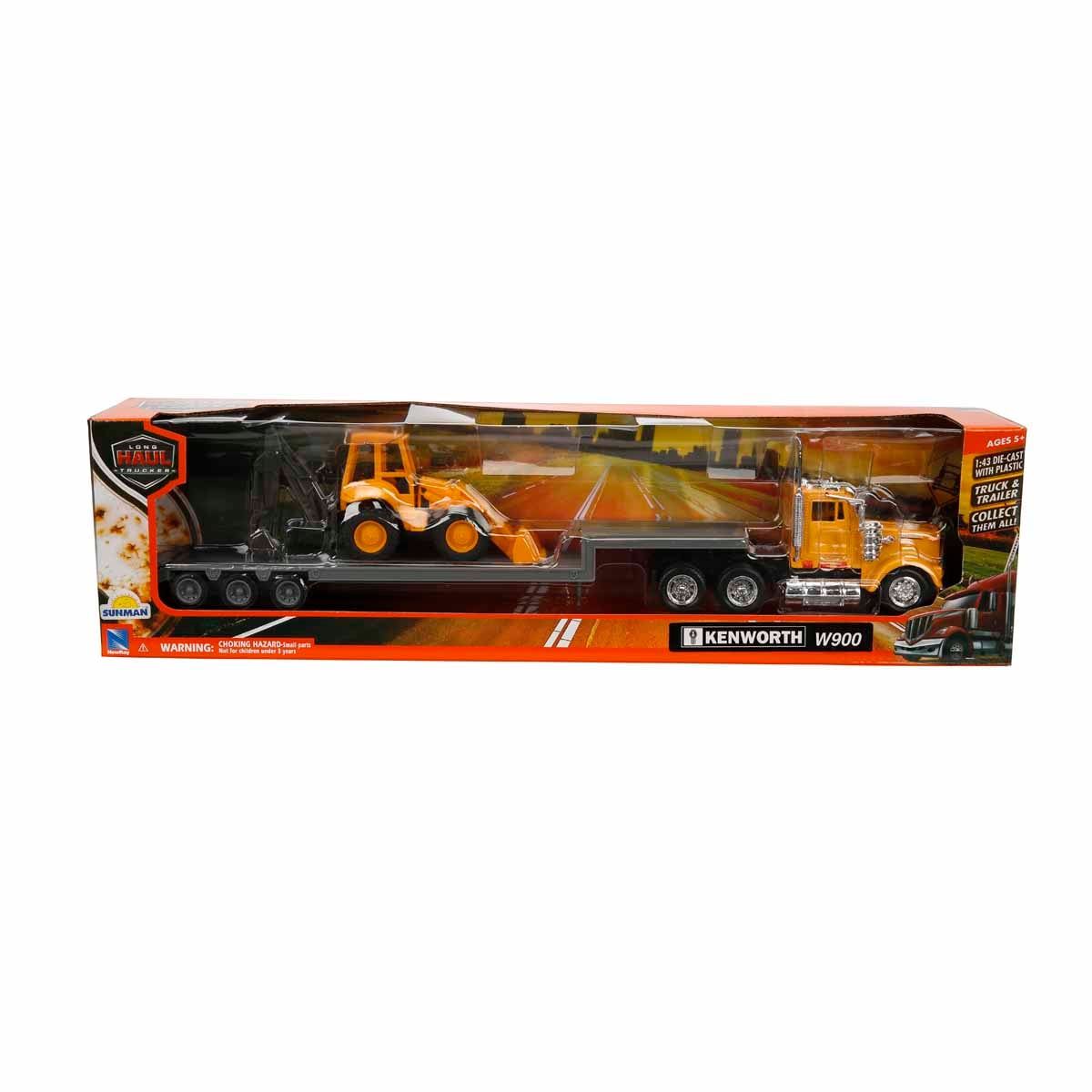 Camion Kenworth 1:43 cu Buldoexcavator New Ray