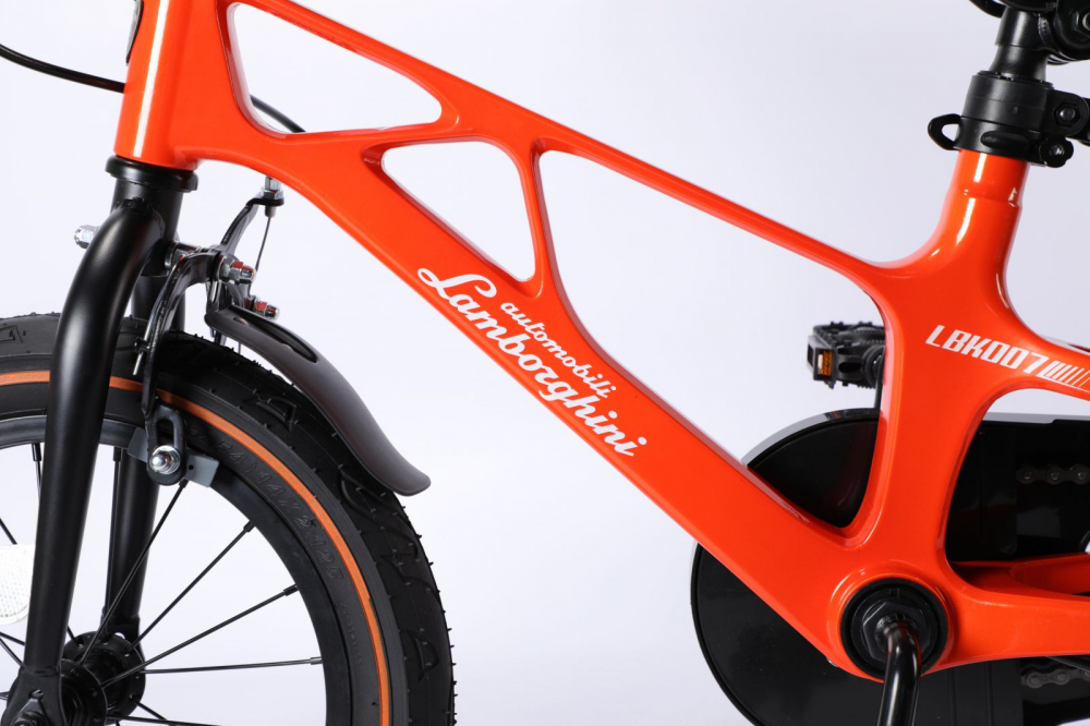 Bicicleta Lamborghini Magneziu 14" Portocalie Mesuca - imagine 7