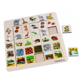 Puzzle Asociere și Sortare Savana Beleduc