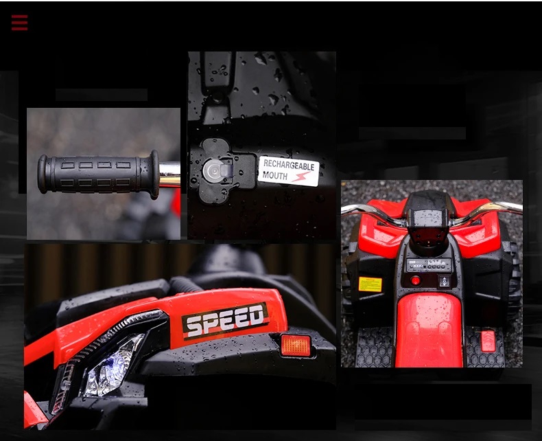 ATV Electric Nichiduta Speed Red 35W - imagine 2