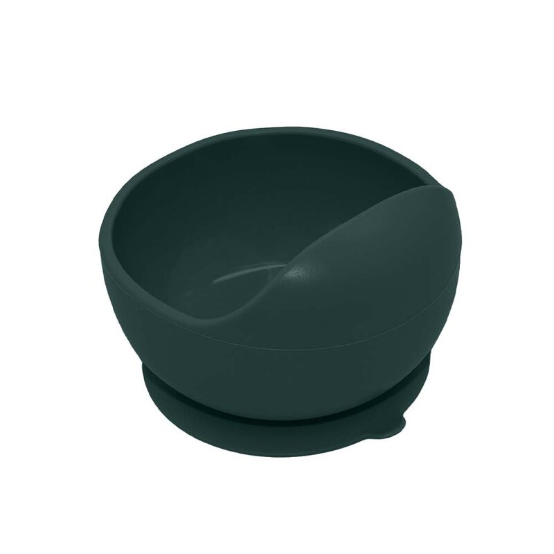 Bol Silicon Petite&Mars cu Ventuza, Verde, 6luni+ - imagine 3