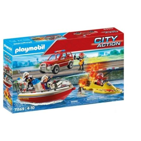 Playmobil Misiunea Pompierilor - Jucărie Creativă - imagine 2