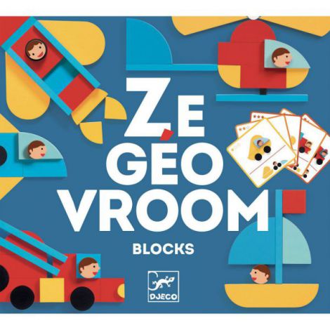 Djeco Ze GeoVroom - Joc Construcție Vehicule