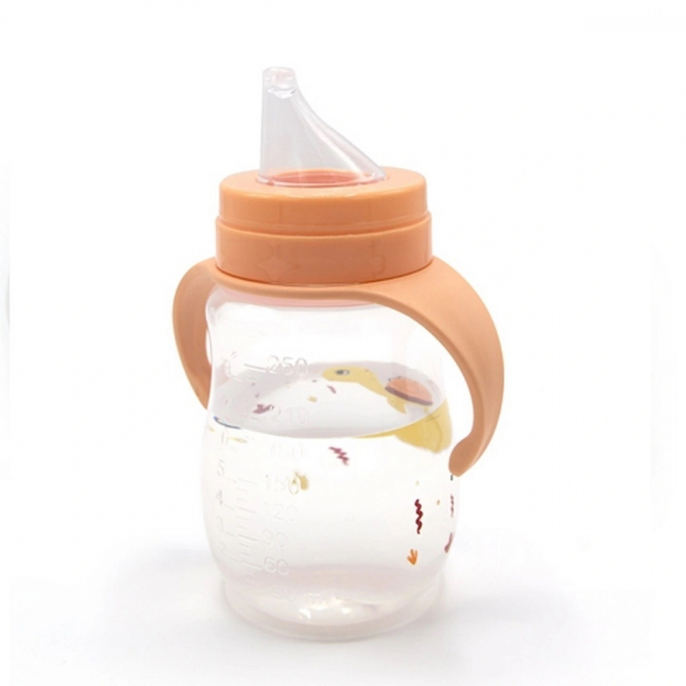 Cana BabyJem Tranzitie 250ml Turtle Portocaliu