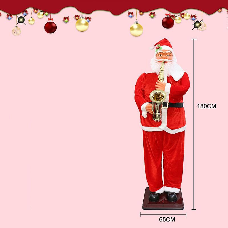 Moș Crăciun Procart 180cm Muzică și Dans - imagine 5