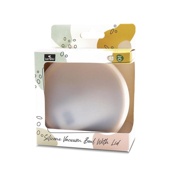 Bol hranire Lorelli silicon ventuza galben - imagine 2