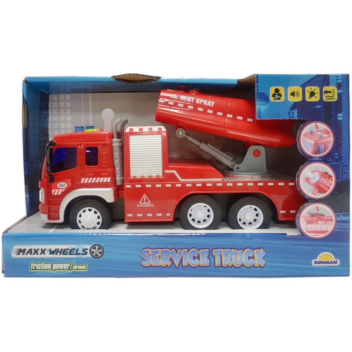 Mașină Pompieri Maxx Wheels cu Apă 1:16