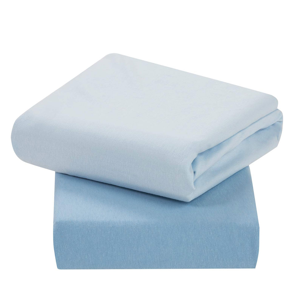 Set Cearceaf Elastic Clevamama, Bleu, 120x60 cm