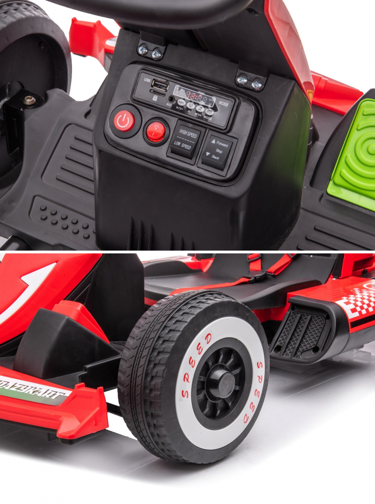 Kart Electric Nichiduta Speed Red, 12V cu Telecomandă - imagine 8