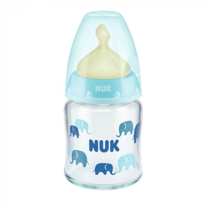 Biberon Nuk First Choice 120ml Control Temp Bleu