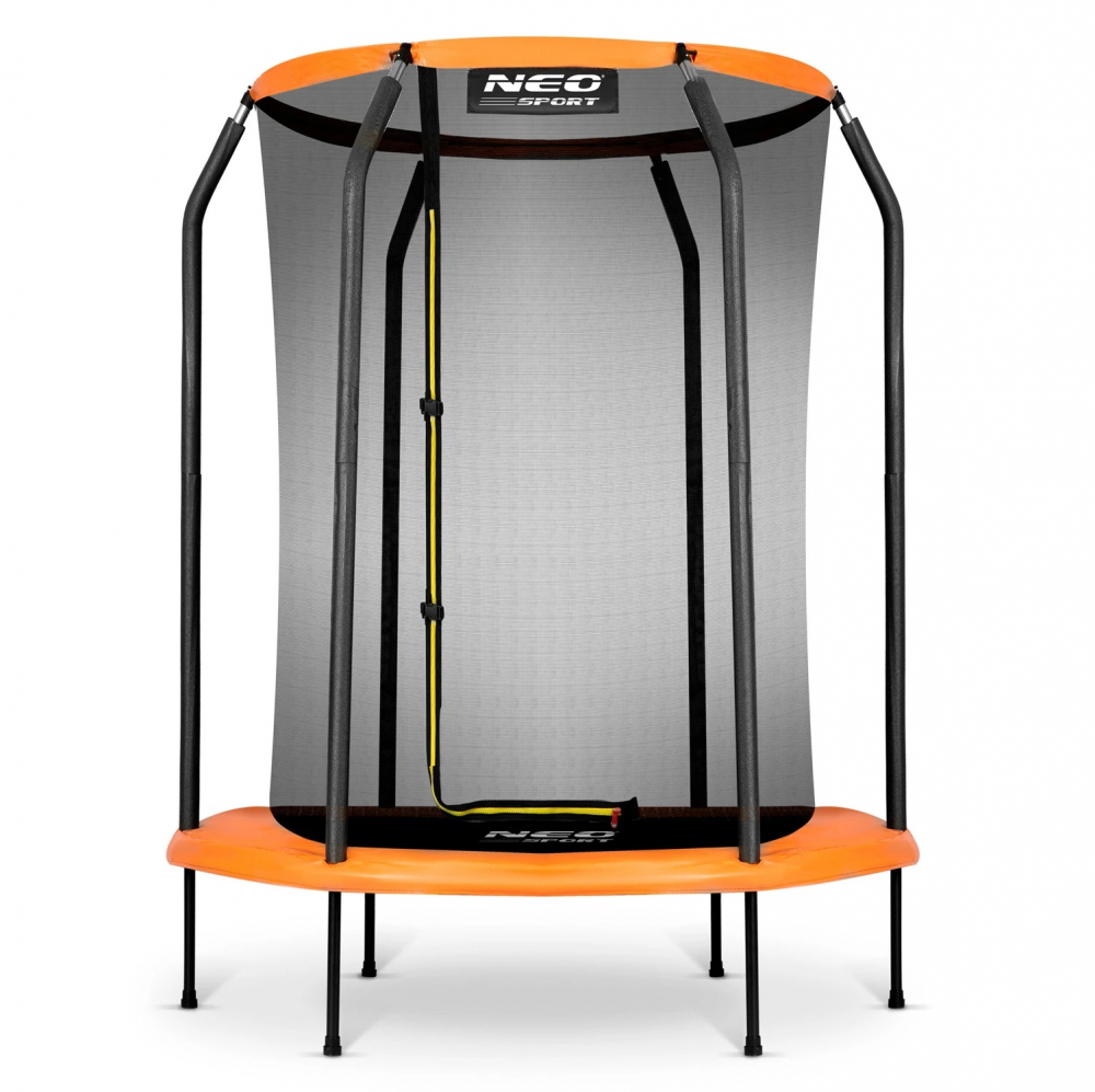 Trambulina Neo-Sport 152cm cu Plasa, Portocalie - imagine 3