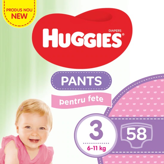 Scutece Huggies Pants Fete 6-11kg Mega Pack - imagine 6