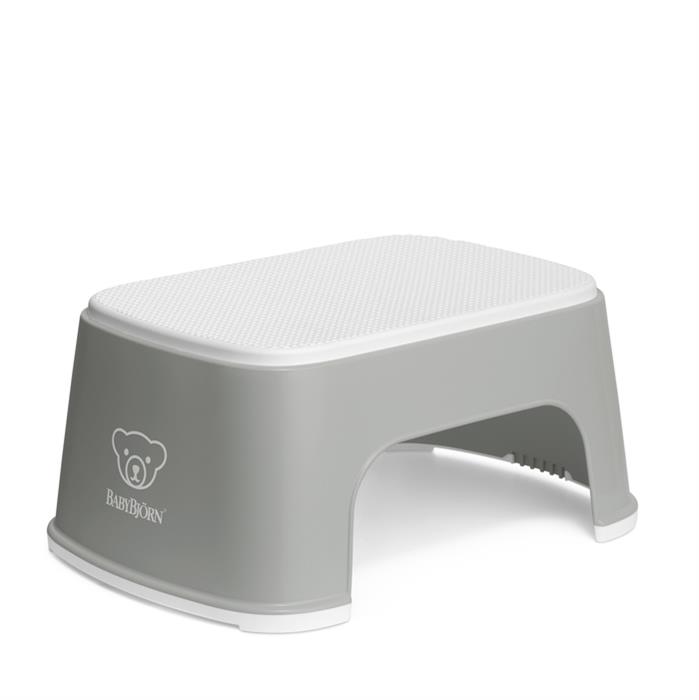 BABYBJORN Step Stool Grey White - Sigur în Baie