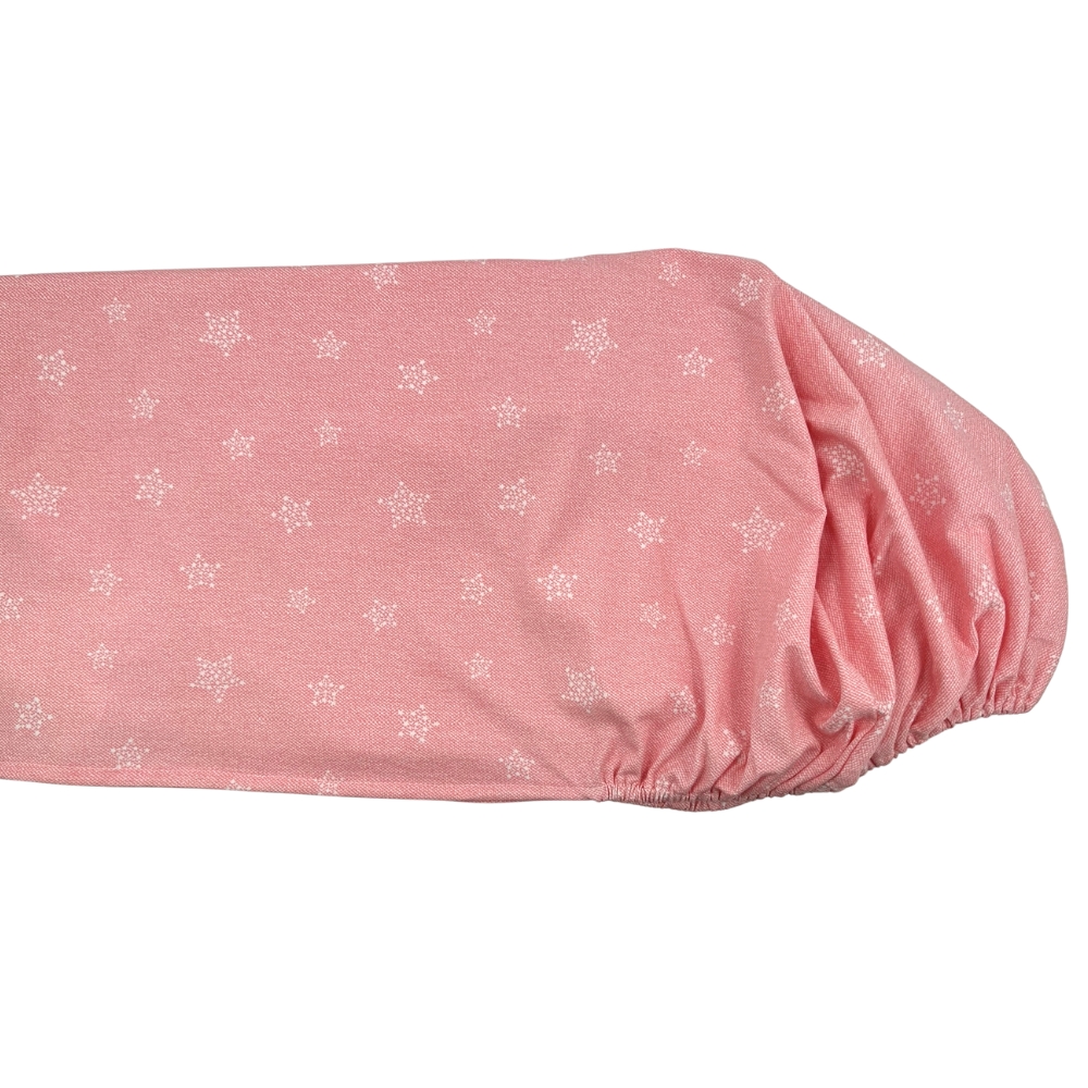 Cearceaf Jersey Kids Decor Stars Pink 70x120 cm