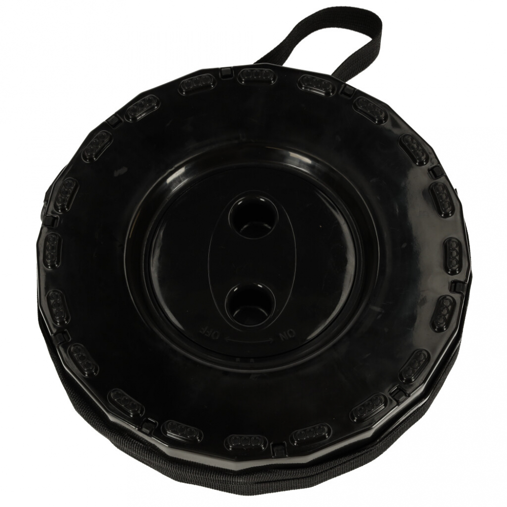 Scaun Telescopic Pliabil Ikonka, 24 cm, Negru - imagine 12
