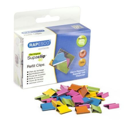 Clipsuri Metalice Rapesco 40 Coli | 10 Bucăți