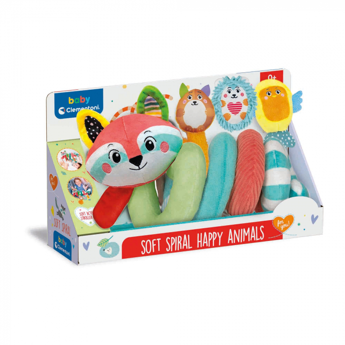Jucarie Plus Spirala Baby Clementoni cu Animalute
