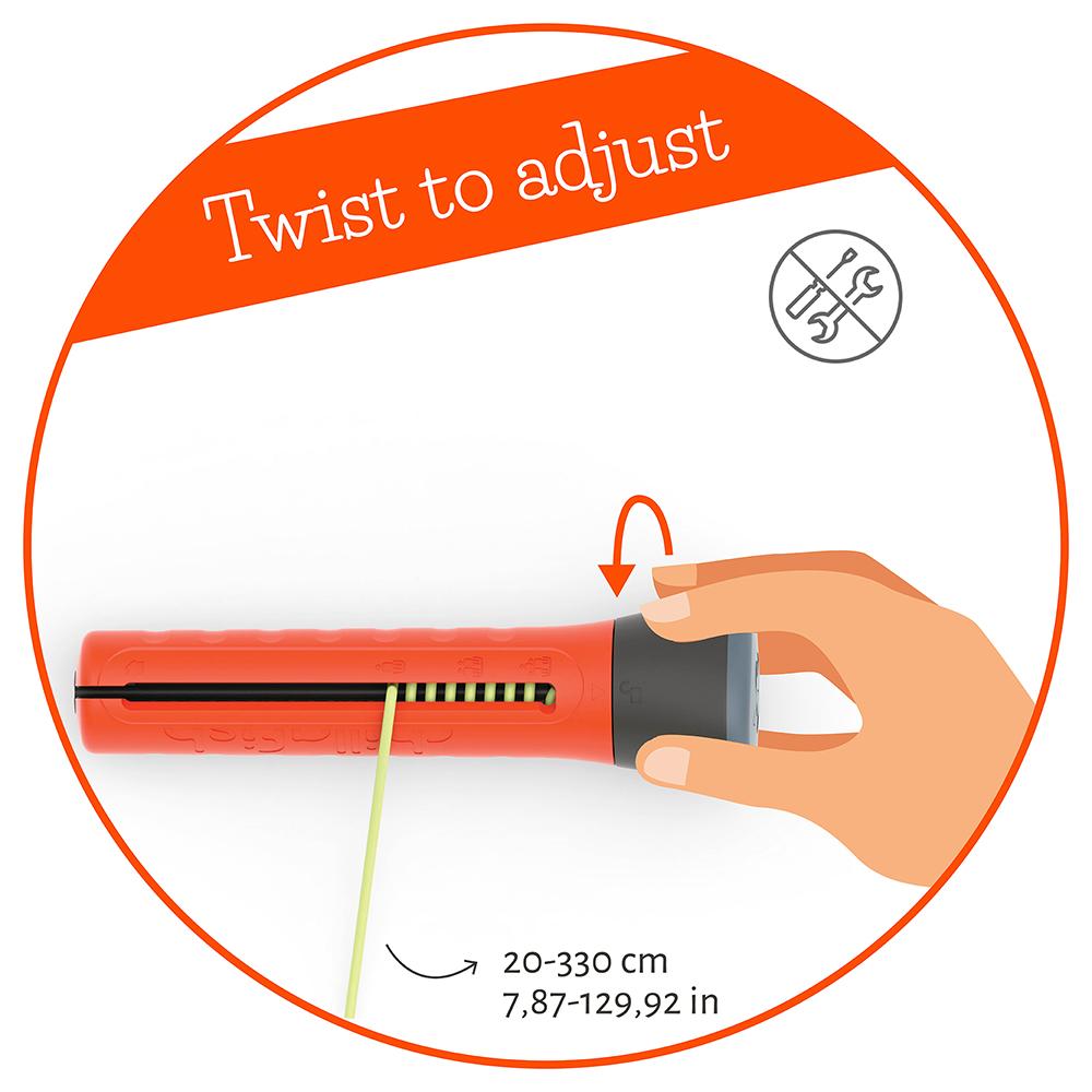 Coarda de sarit reglabila Chillafish Skibbi Orange - imagine 10