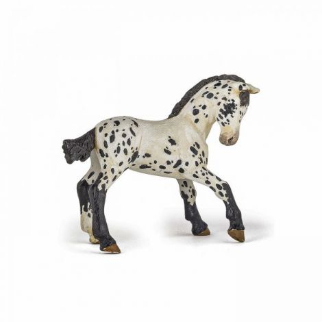 Papo Manz Appaloosa Negru - Figurina Premium
