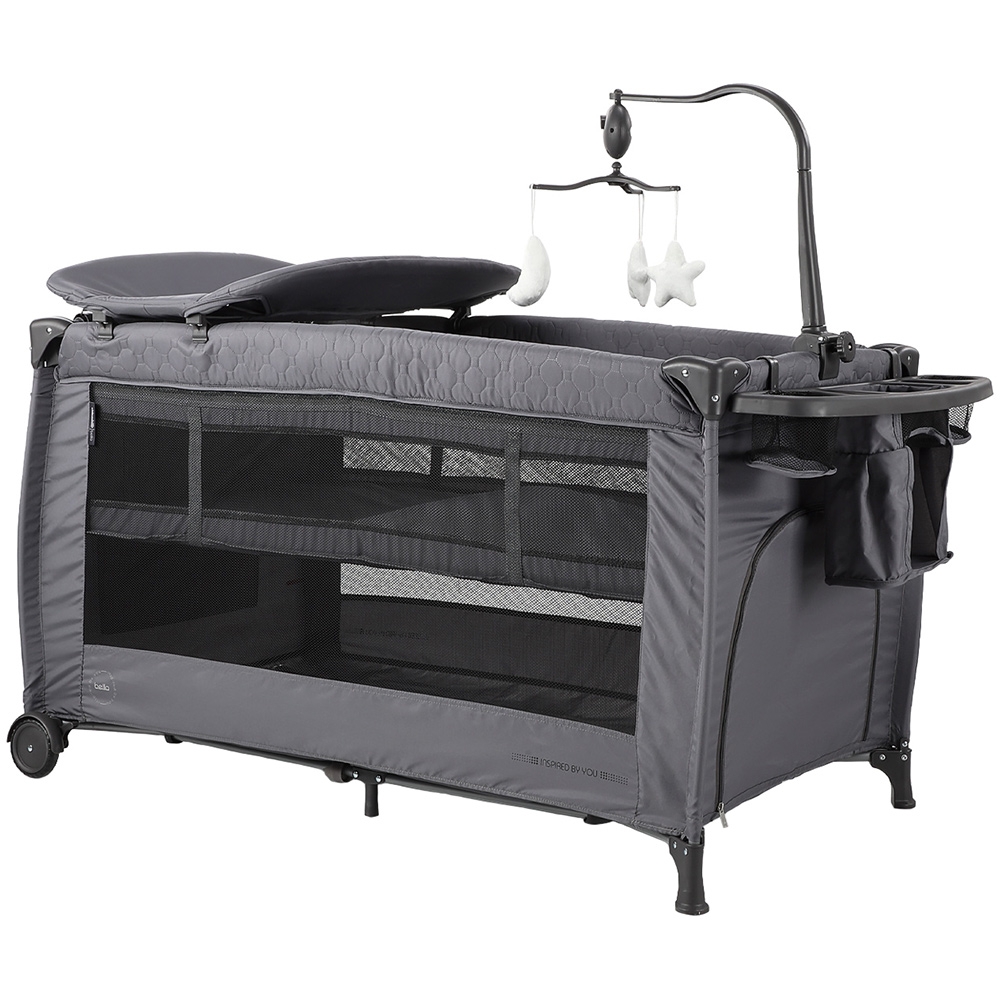 Pătuț pliabil Chipolino Bella Granite, 0-15 kg - imagine 3