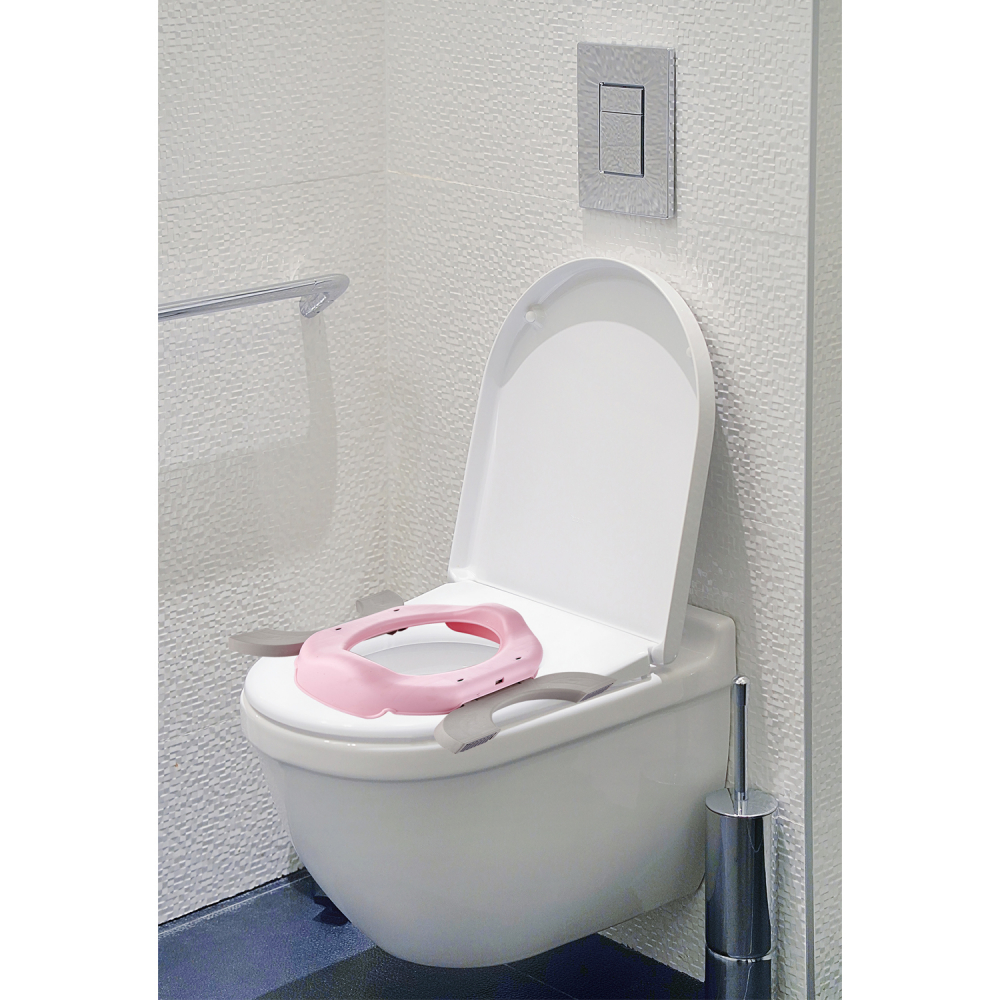 Olita Portabila 2in1 BabyJem Pink, Scaun Igienic - imagine 2