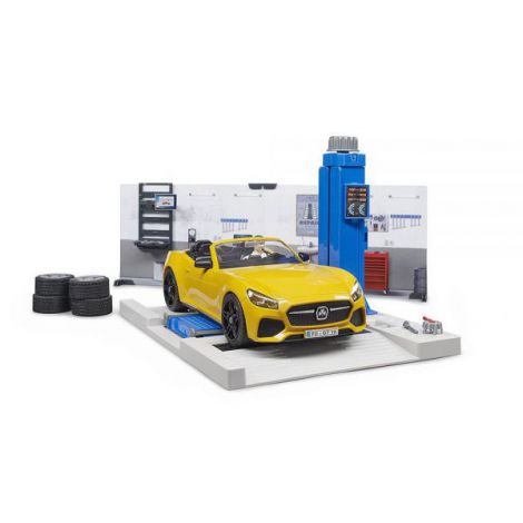 Bruder Service Auto cu Roadster - imagine 3