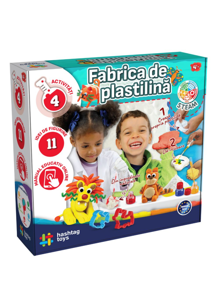Set Viva Toys Fabrica Plastilina cu Animale DIY