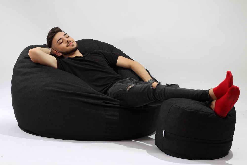 Fotoliu Pufrelax King Size Eerie Black