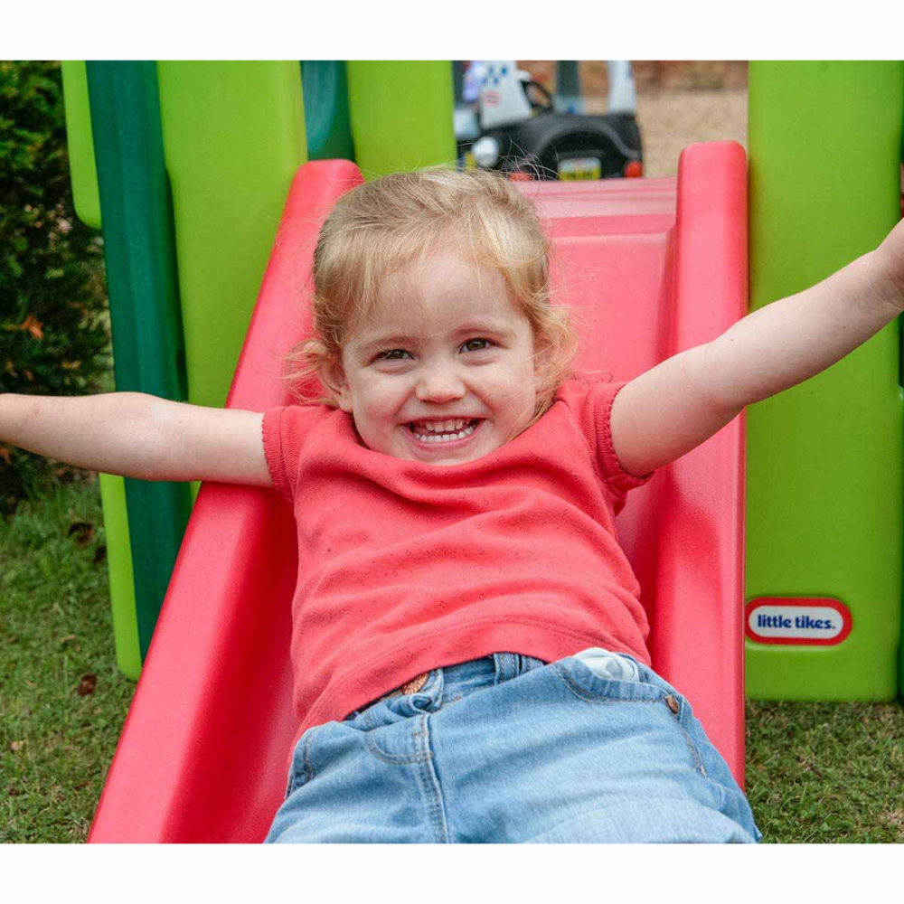 Little Tikes Junior Tobogan Verde - Spațiu de Joacă Exterior - imagine 3
