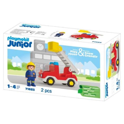 Playmobil Camion Pompier Junior - Jucărie 3+ - imagine 3