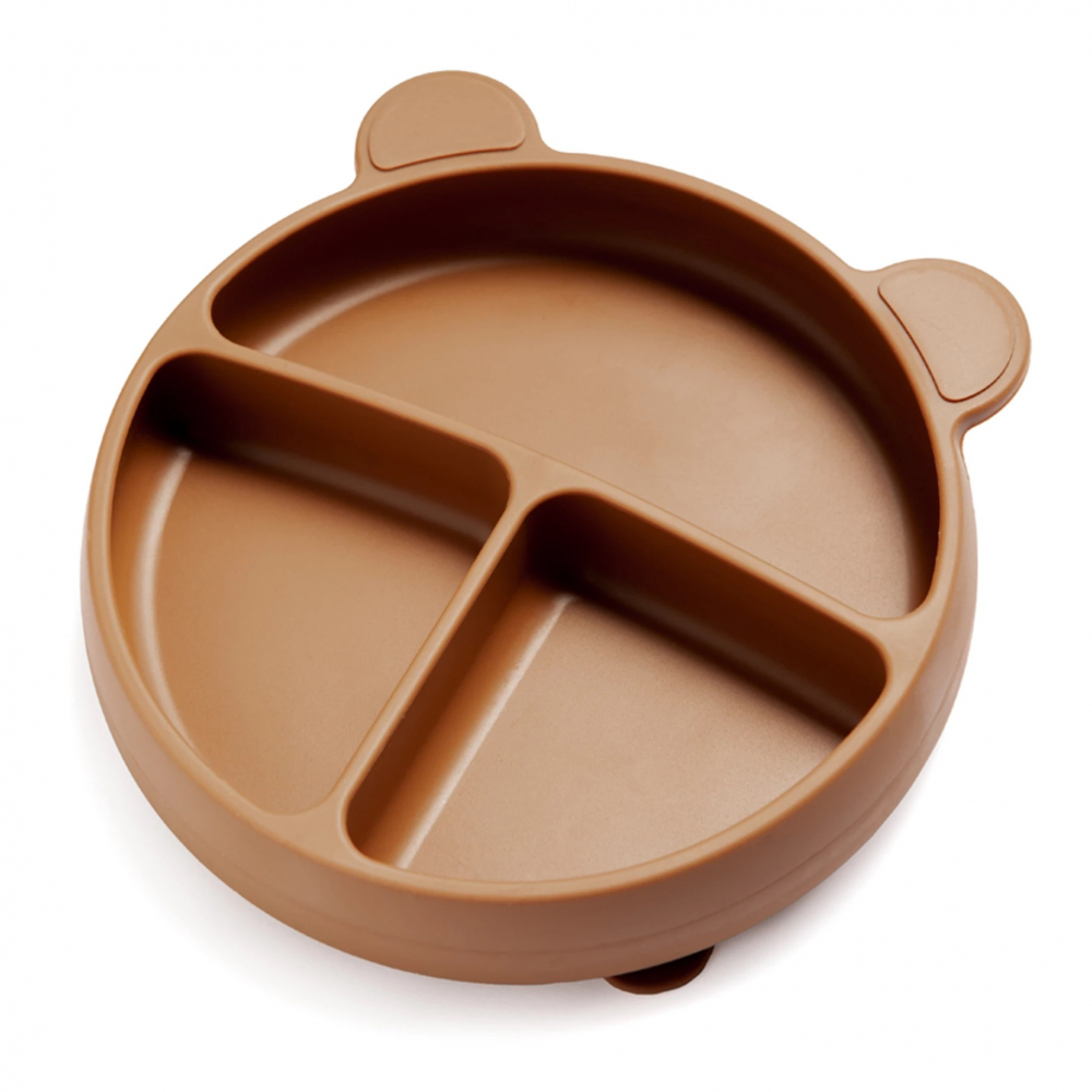 Farfurie silicon 3 compartimente Kidnort cu ventuza - imagine 3