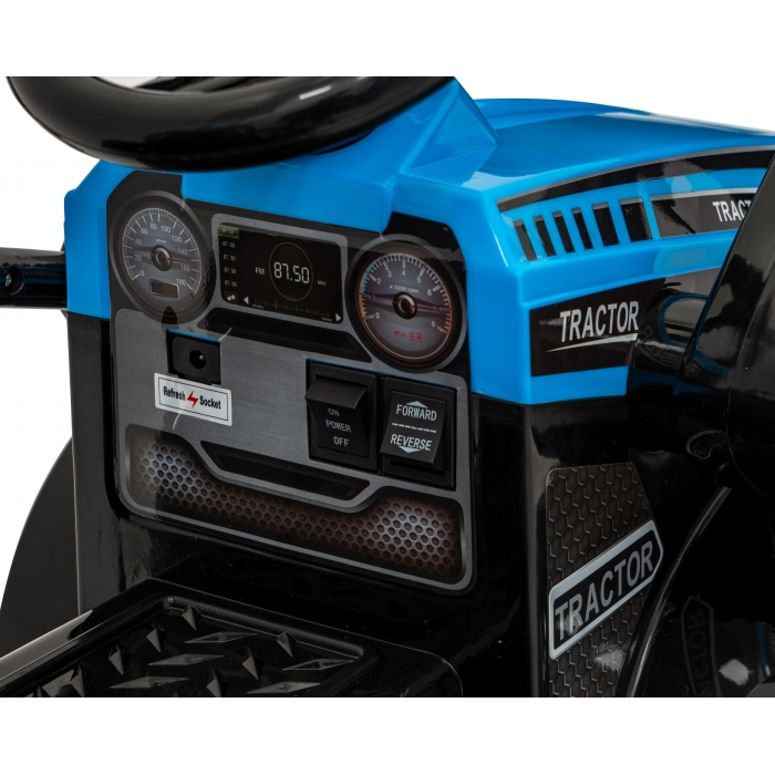 Buldozer Electric Ramiz cu Cupă Mobilă pentru Copii - imagine 8