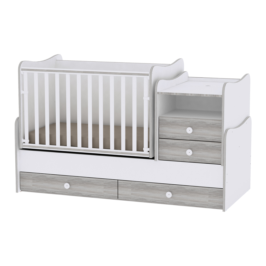 Mobilier Transformabil Lorelli White Artwood, 72x172 cm