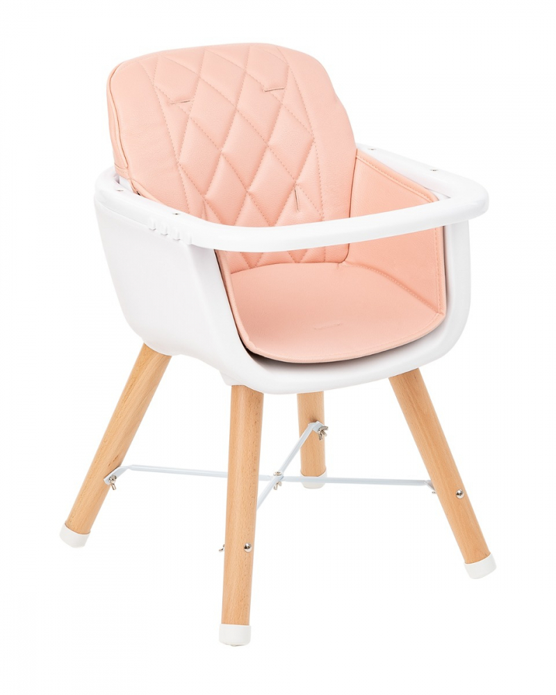 Scaun de masa Kikkaboo Woody Pink, Reglabil - imagine 8