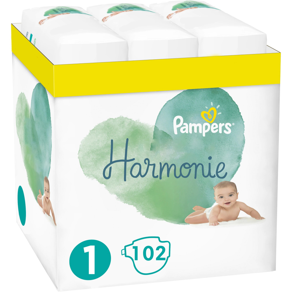 Scutece Pampers Harmonie XXL 1, 102 buc - imagine 7