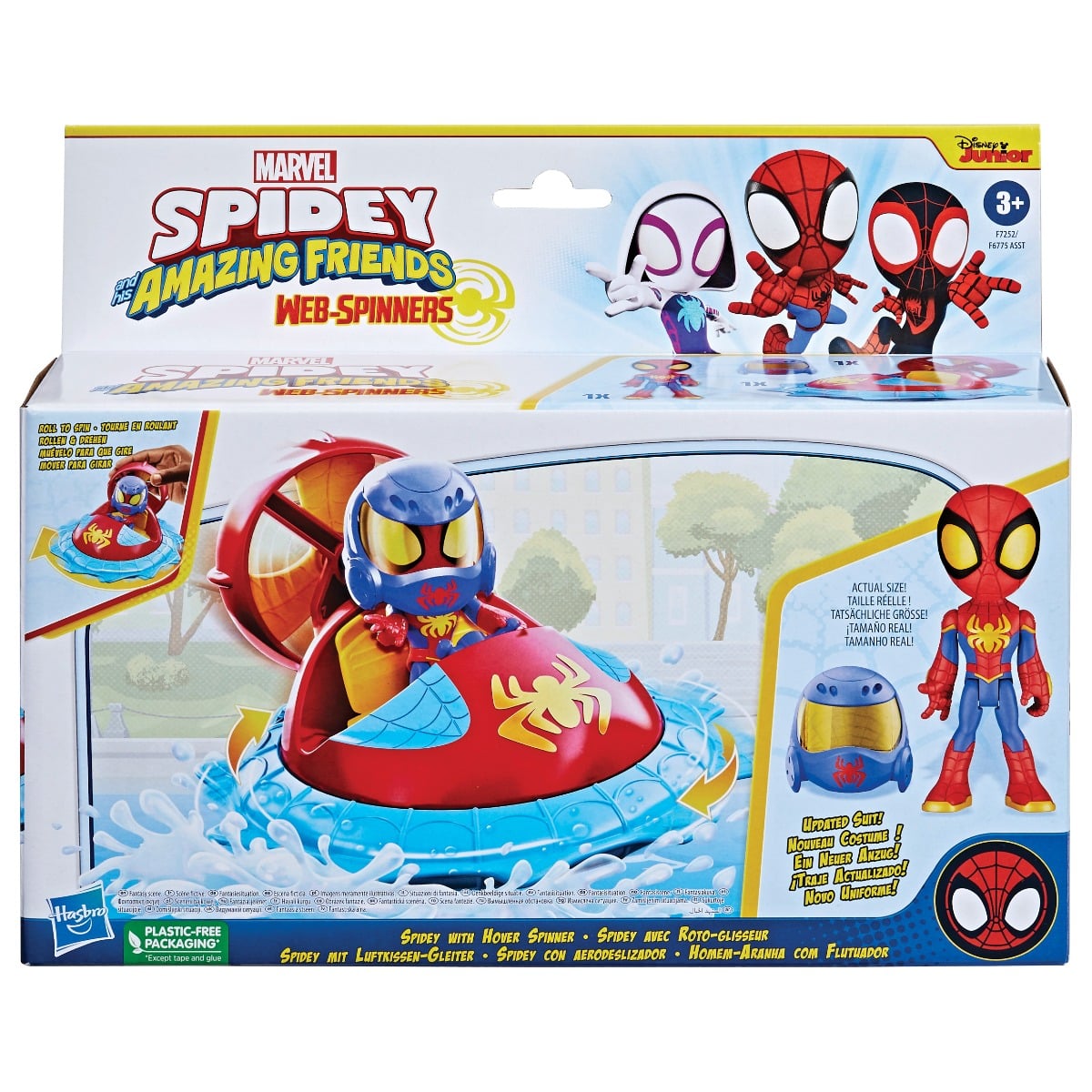 Spidey cu Hover Spinner | Set Figurina și Vehicul