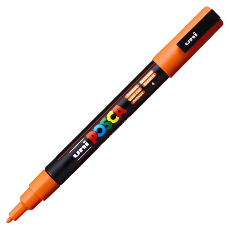 Marker Posca PC-3M Portocaliu | Vârf Fin 0.9-1.3mm