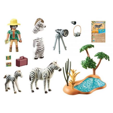 Playmobil Fotograf și Zebre - Aventură Safari - imagine 5