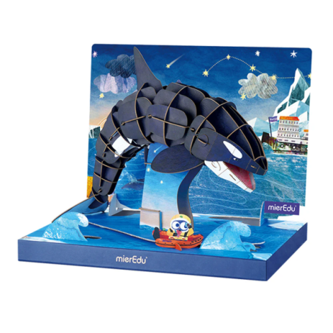 Orca 3D Puzzle Deluxe Mieredu | Educativ Eco - imagine 3