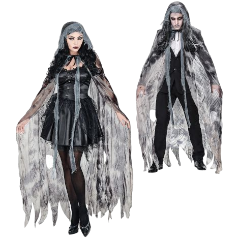 Pelerină Spirit Halloween Widmann | Glugă Inclusă