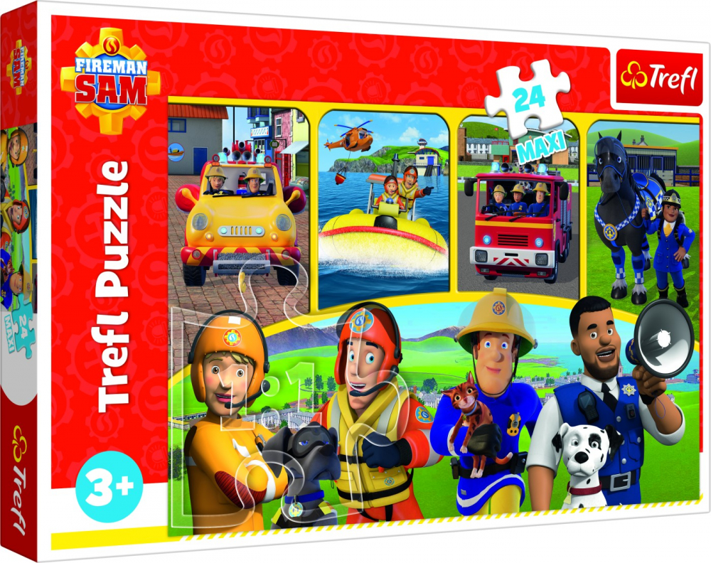 Puzzle Trefl 24 Maxi Pompierul Sam Educativ