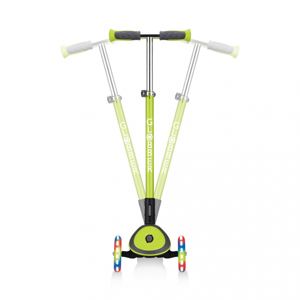 Globber Elite Deluxe Lights Verde | Trotineta Pliabila cu LED - imagine 5