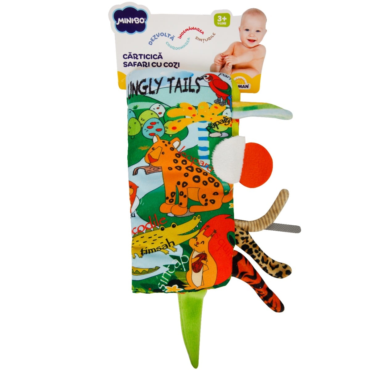 Carte Activitati Minibo Safari cu Cozi, 24x12 cm
