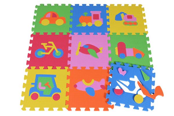 Covor puzzle Trafic Knorr Toys - Educațional și antiderapant