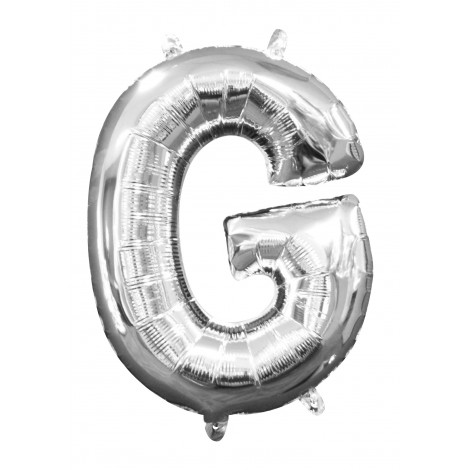 Balon Folie Mini Litera G Argintiu Amscan