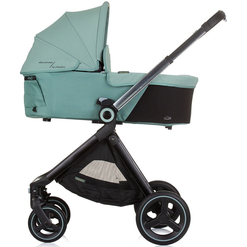 Carucior Chipolino Elite 3 in 1 Pastel Green i-Size - imagine 3