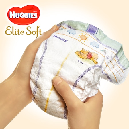 Scutece Huggies Elite Soft 2, 4-6 kg, 132 buc